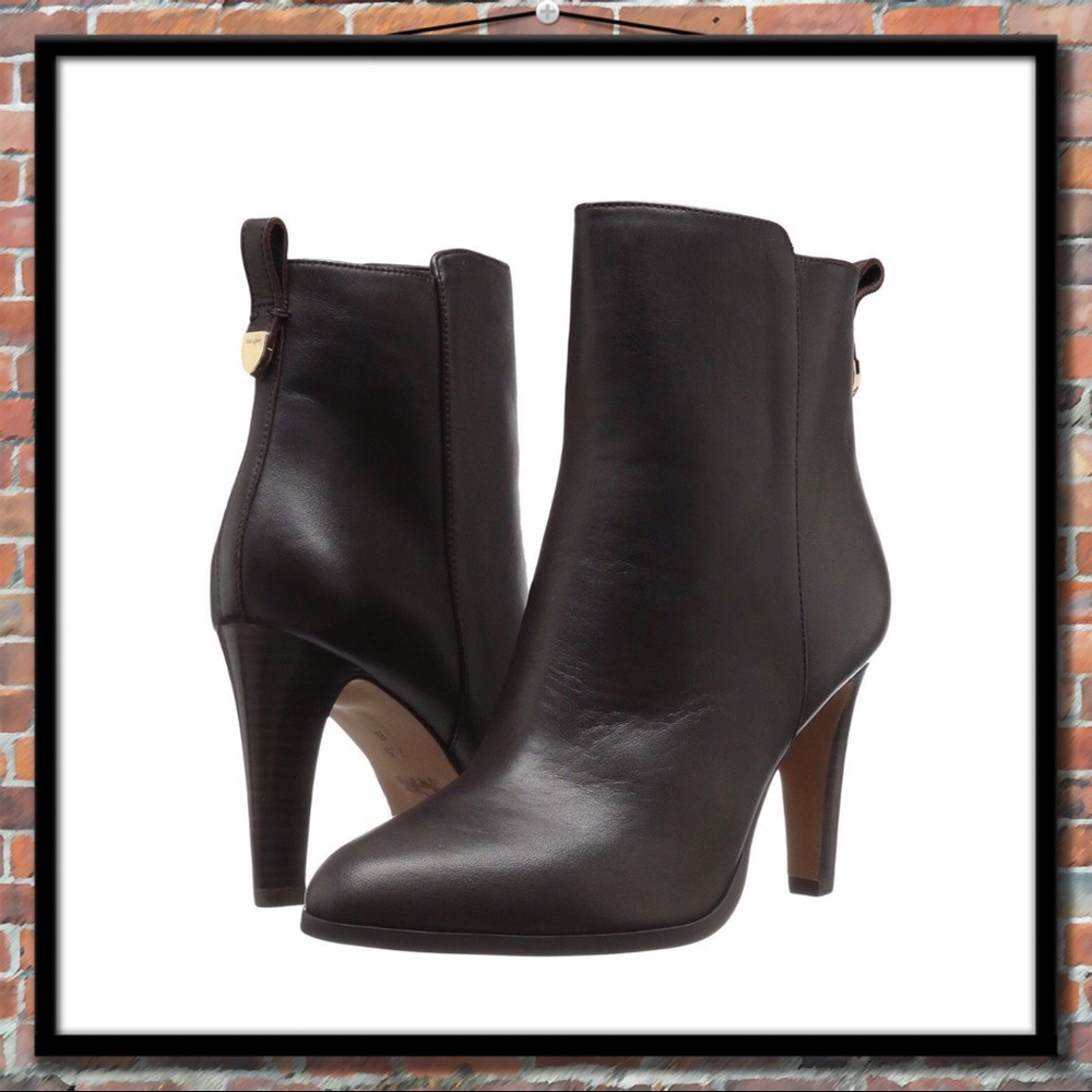 Coach Jemma Black Calfskin Boots